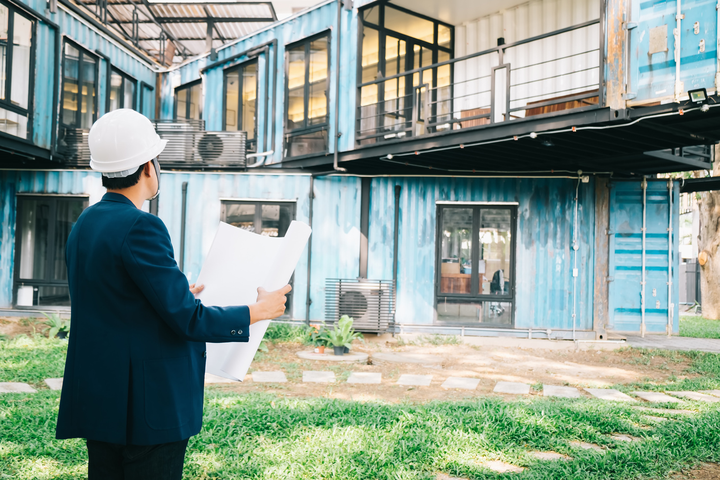 Architect or Engineer Visualizing the Blueprint